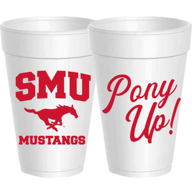 SMU Pony up Styrofoam Cups: 10 Pack Ready to Ship - Etsy | Etsy (US)
