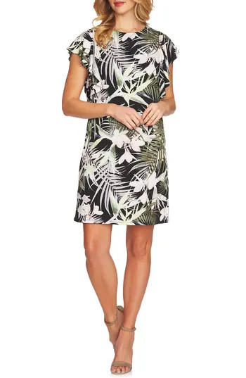 Women's Cece Soft Palms Flutter Sleeve Dress | Nordstrom