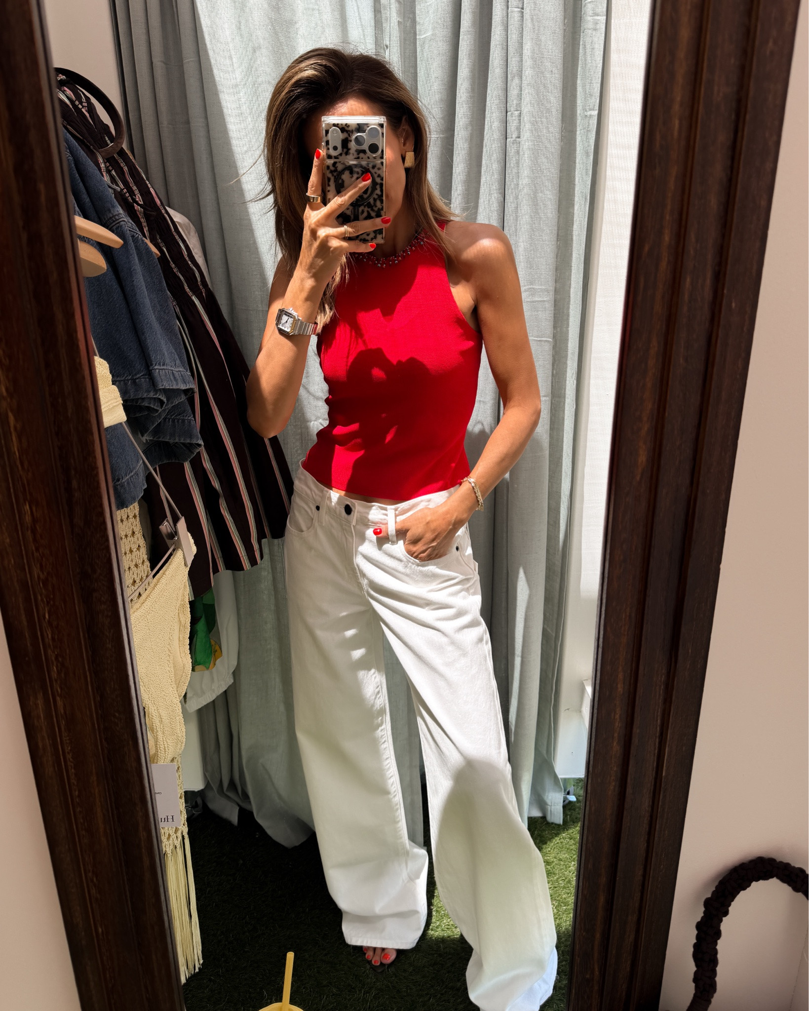 Wearing a small on top and jeans are a baggy feel, wearing a 26 for this fit but could definitely size down to a 25 for a more fitted silhouette

#LTKgrwm #LTKSeasonal #LTKOver40