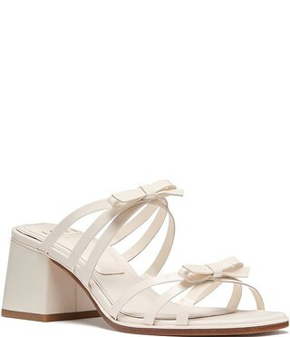 kate spade new york Carolina Patent Leather Bow Slide Sandals | Dillard's | Dillard's