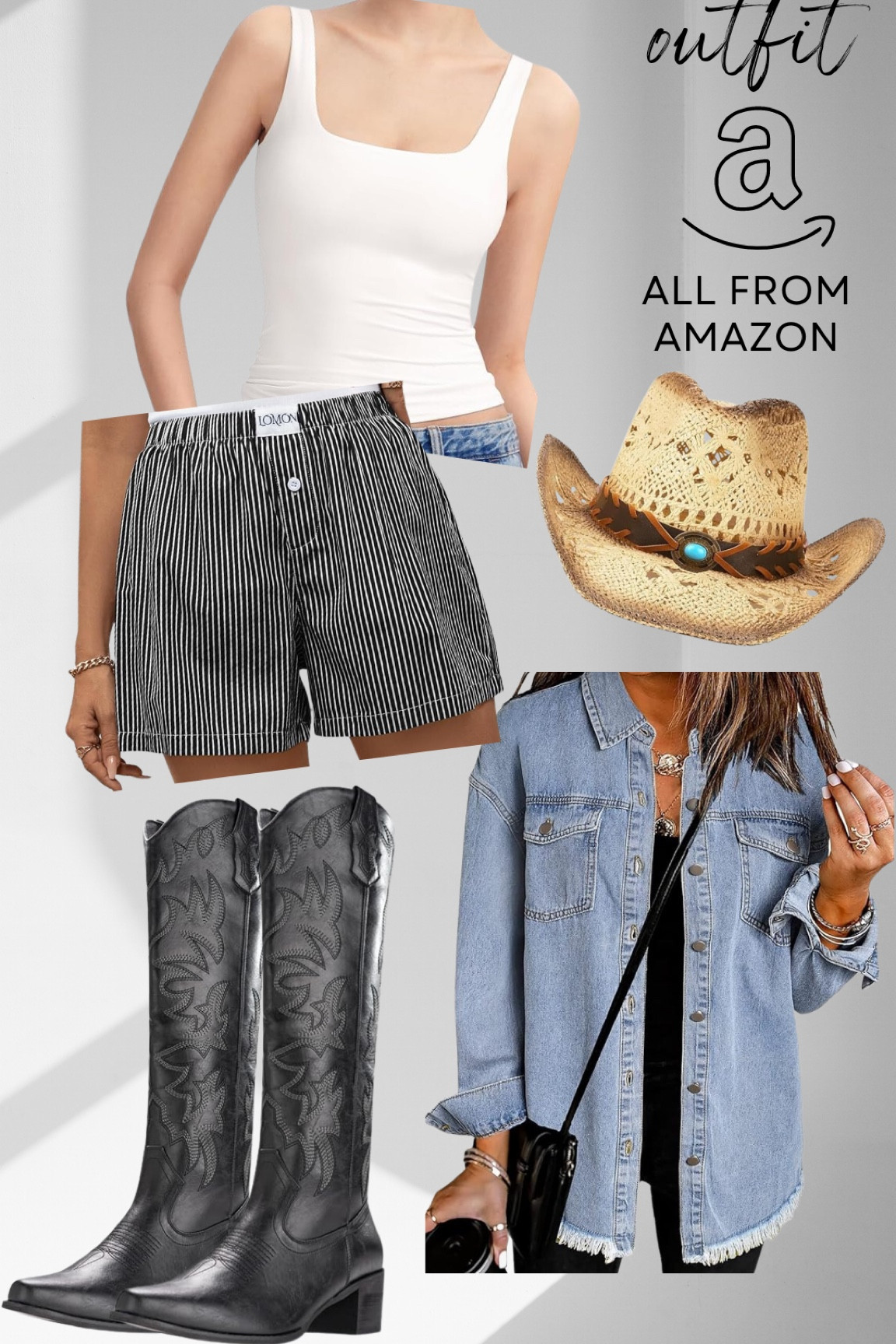 Country concert outfit all from Amazon. 

#LTKShoeCrush #LTKFindsUnder50 #LTKStyleTip