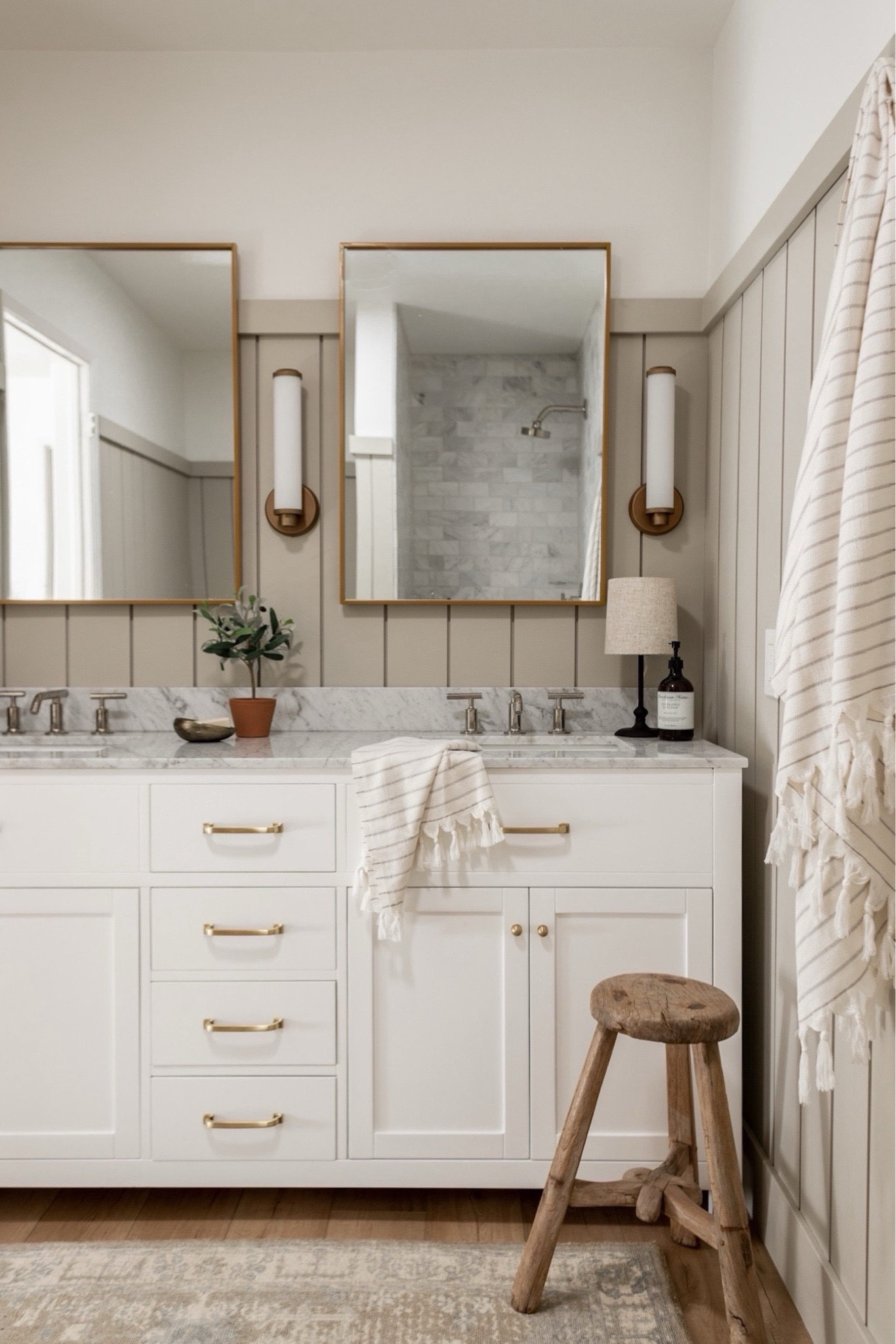 Shop our primary bathroom! Our vanity mirrors are on sale now. 

#decor #sconce #faucet #tile #neutral

#LTKSaleAlert #LTKSeasonal #LTKHome