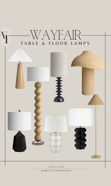 Table and floor lamps I am loving lately. So many great options for any space.  @wayfair #wayfair #wayfairfinds 

#LTKStyleTip #LTKSaleAlert #LTKHome