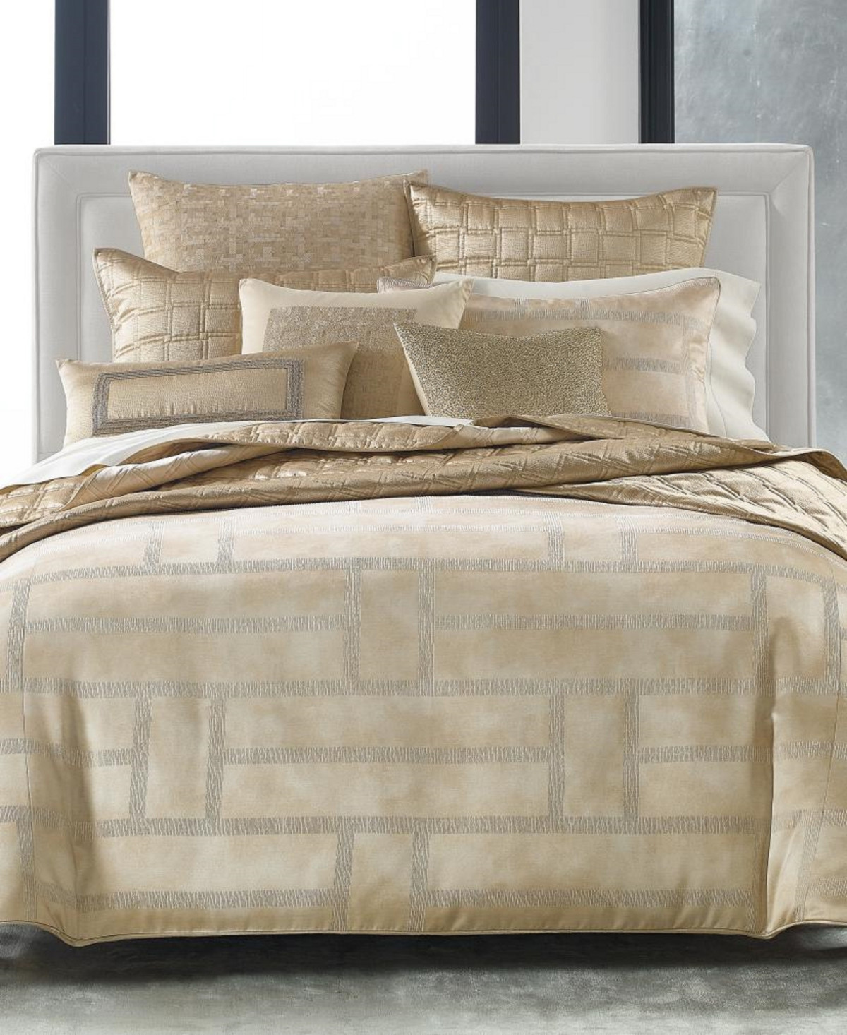 Closeout! Hotel Collection Burnish Bronze Duvet Cover, King, Created for Macy's Bedding | Macys (US)