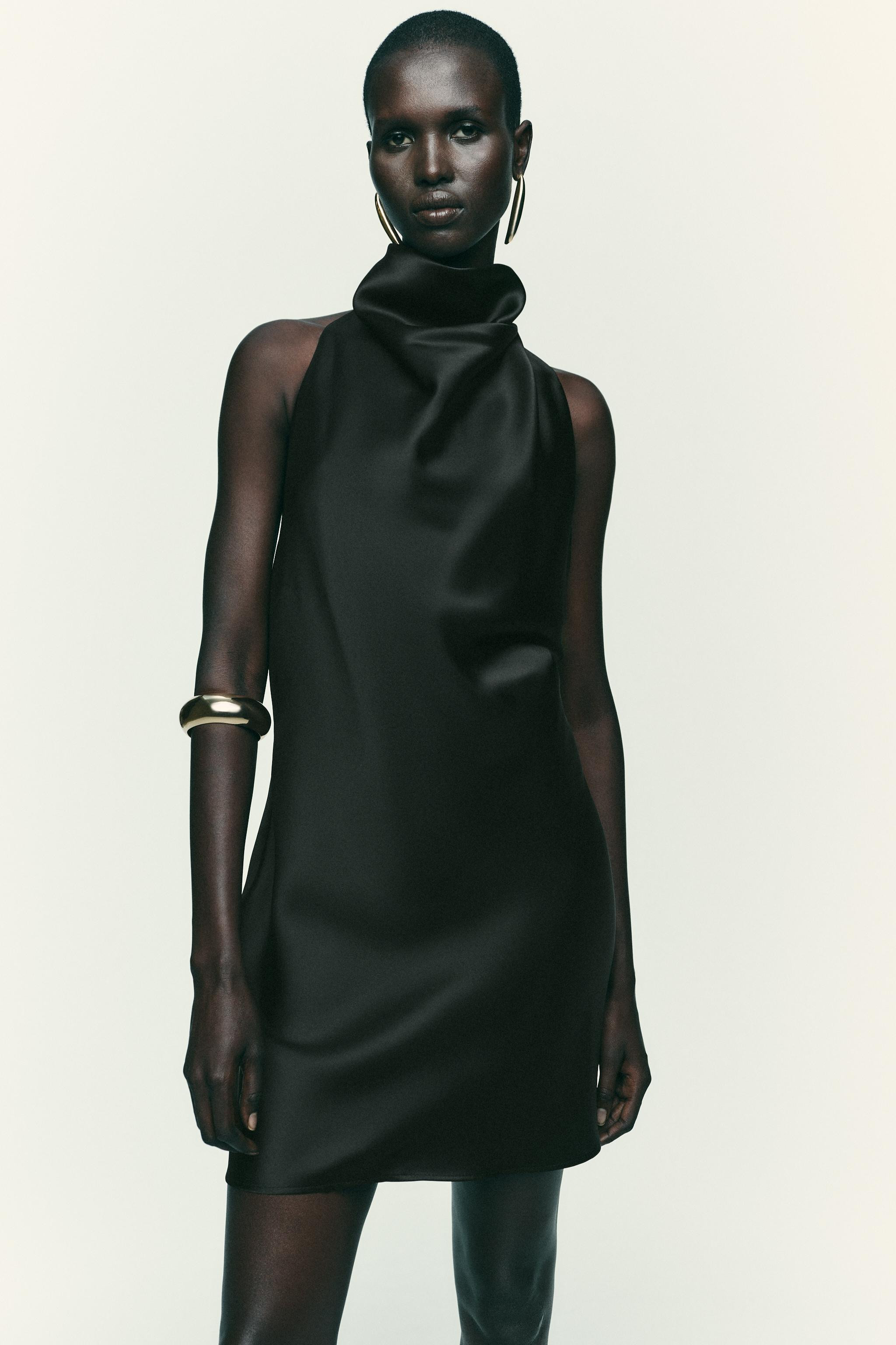 SATIN EFFECT MINI DRESS | Zara US