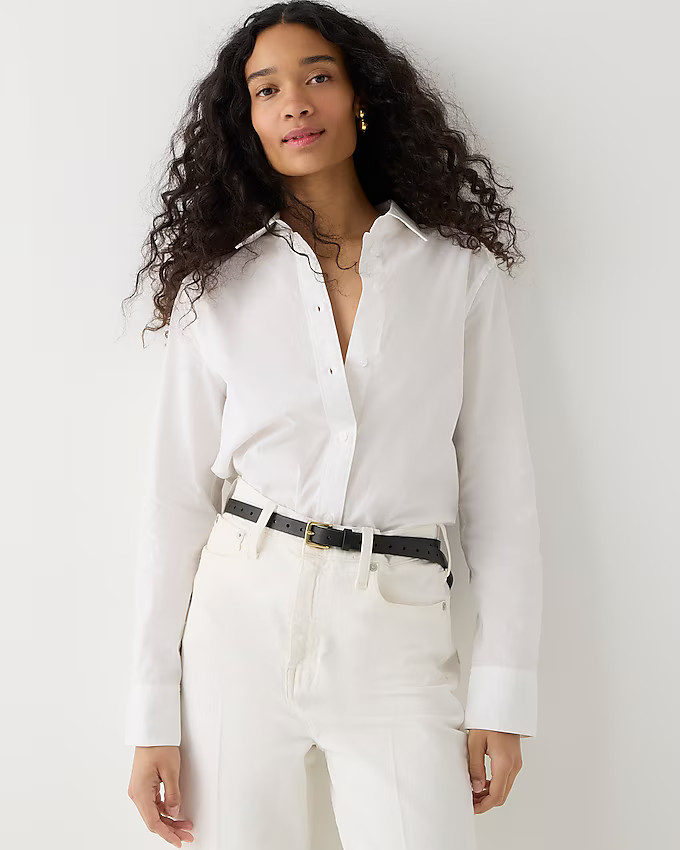 Slim-fit stretch cotton poplin shirt | J. Crew US