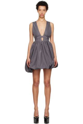 SSENSE Exclusive Gray Hilma Minidress | SSENSE