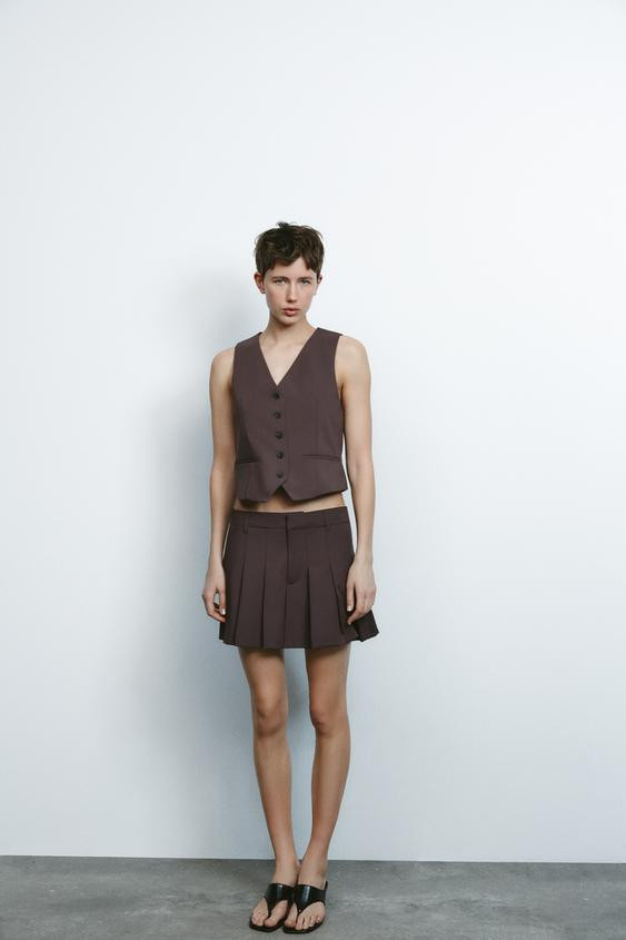 PLEATED SKORT | Zara US