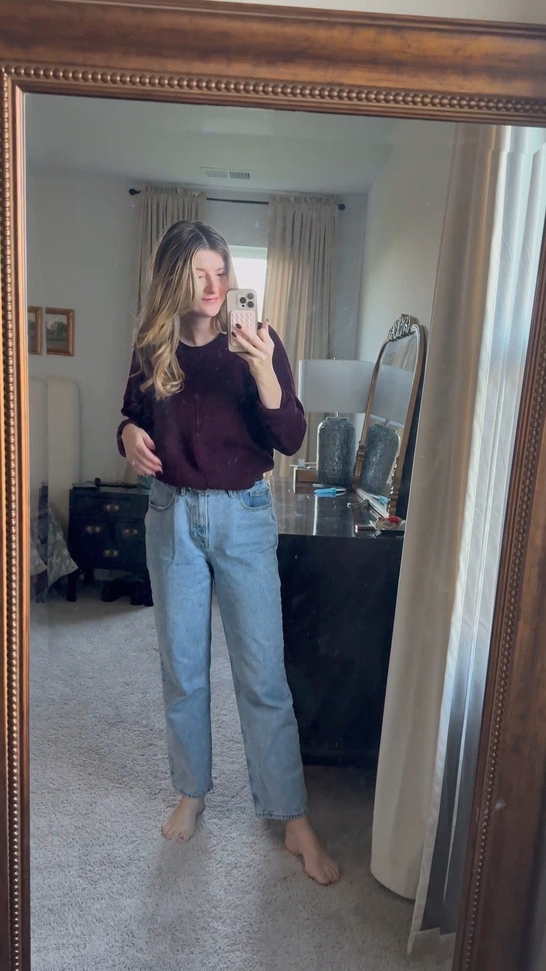 Today’s outfit for taking my son to the library’s storytime - a classic sweater and good American jeans. I love the relaxed fit they’re very forgiving. I’m wearing a size 28

#falloutfit #jeans #momoutdit

#LTKMidsize #LTKSeasonal