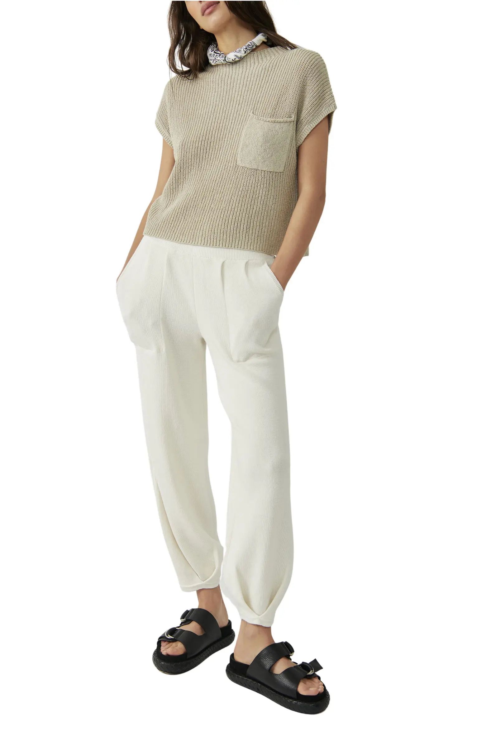 Free-est Freya Short Sleeve Sweater & Pants Set | Nordstrom