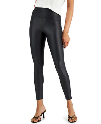 INC International Concepts Shine Compression Leggings, Created for Macy's & Reviews - Pants & Cap... | Macys (US)