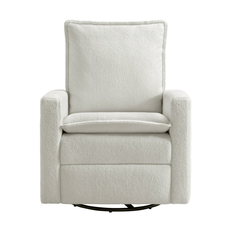 Soho Baby Coventry Upholstered Glider Recliner Rocking Chair 360° Swivel for Nursery and Living ... | Walmart (US)