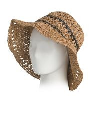 Crochet Stripe Bucket Hat | TJ Maxx