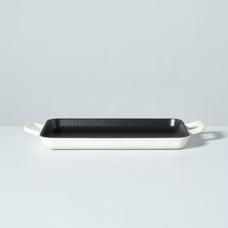 Enameled Cast Iron Griddle Sour Cream - Hearth & Hand™ with Magnolia | Target