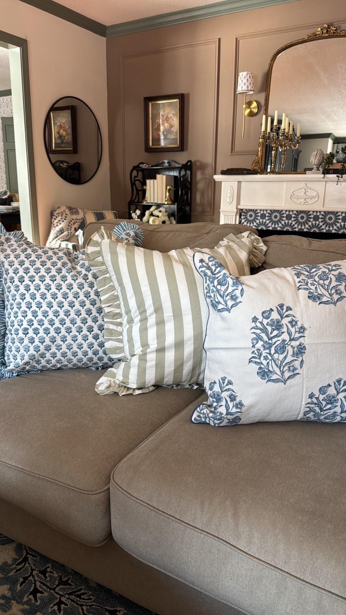 A pillow cover trio I’m currently loving. It’s safe to say that I have a weakness for pillows. Block print pillow cover, ruffle pillow cover, stripe pillow cover 

#LTKSeasonal #LTKHome #LTKSaleAlert