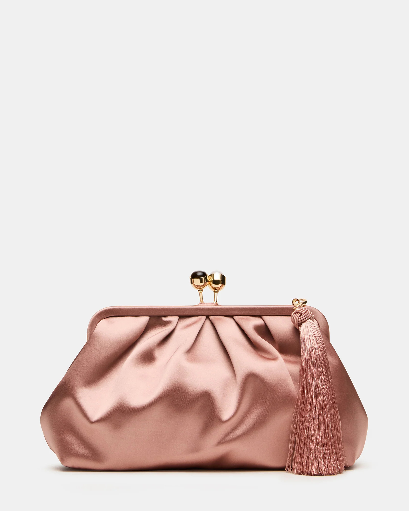 MARISOL Pink Kiss-Lock Crossbody Clutch Handbag | Steve Madden (US)