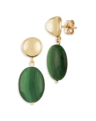 Bloomingdale's Malachite Drop Earrings in 14K Yellow Gold - 100% Exclusive Jewelry & Accessories ... | Bloomingdale's (US)