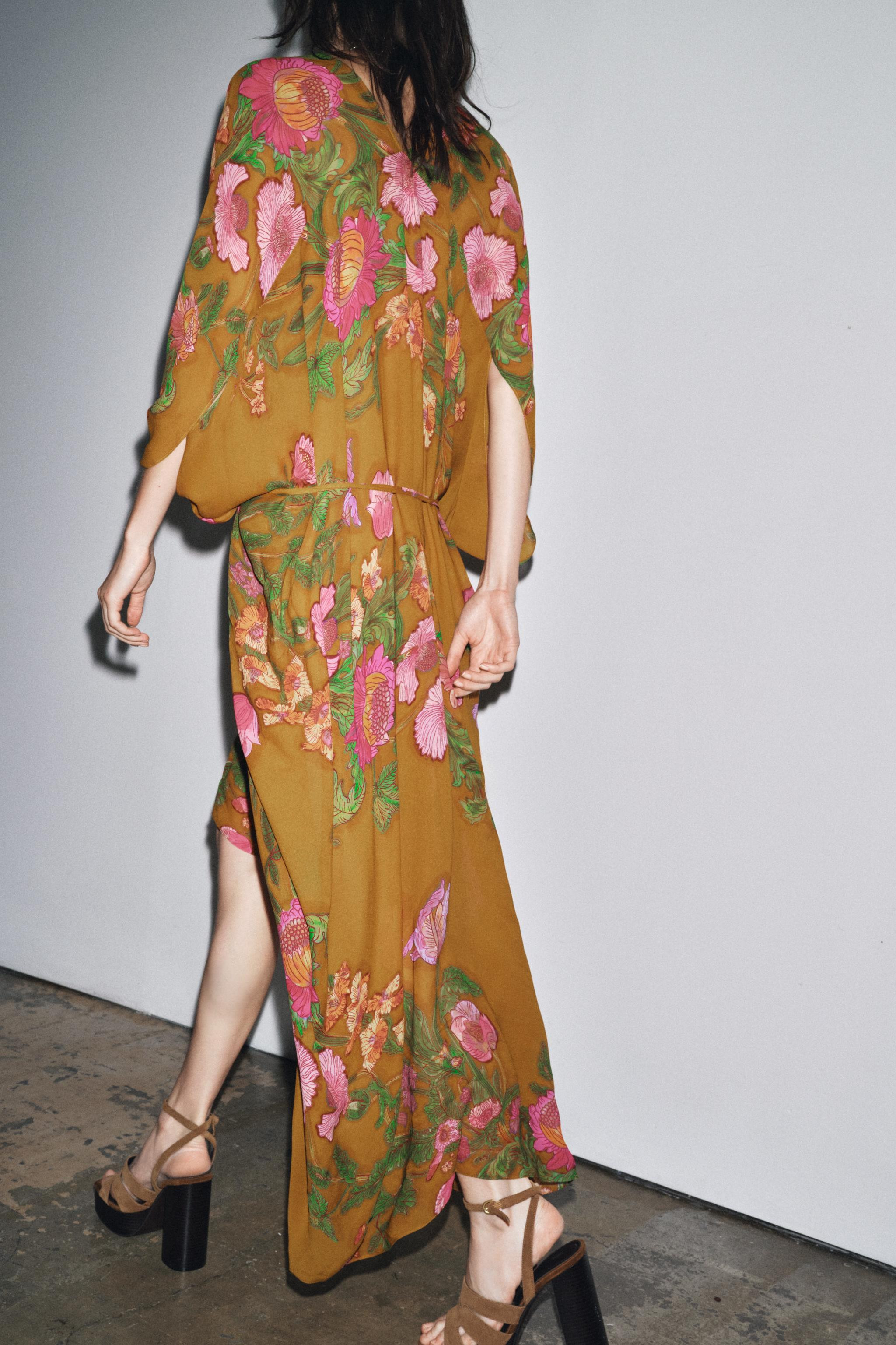 ZW COLLECTION FLORAL OVERSIZE DRESS | Zara US