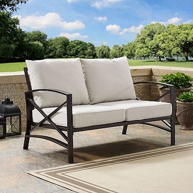 Cream and Bronze Dayton Outdoor Chairs, Set of 2 | Kirkland's Home