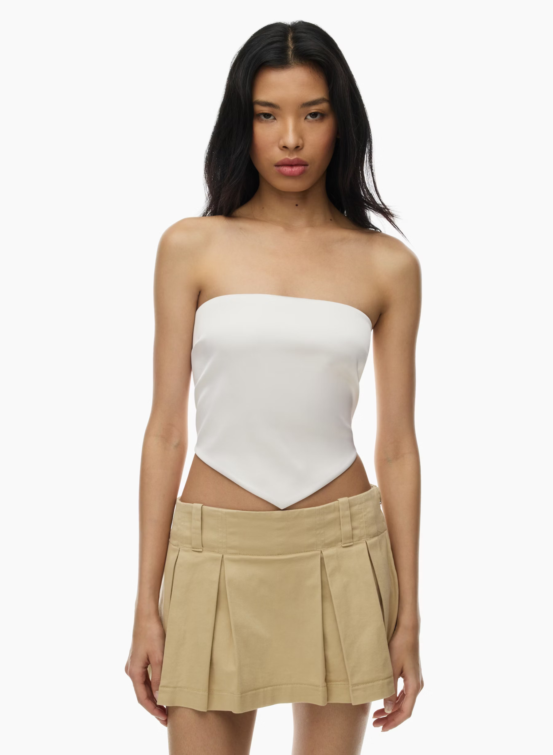 BONBON SATIN TUBE TOP | Aritzia