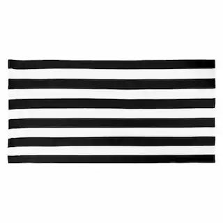 TowelSoft Microfiber Cabana Stripe Beach Towel 30 inch x 60 inch Black | Kroger