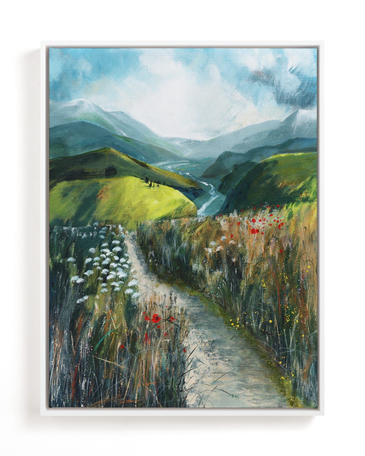 "Two Valleys II" - Painting Limited Edition Art Print by Luci Power. | Minted