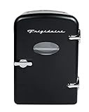 Frigidaire EFMIS175 Retro 9-Can Mini Personal Fridge Portable Cooler for Car, Office, Bedroom, Dorm Room, or Cabin, 11.8"D x 7.1"W x 10.1"H, Black | Amazon (US)