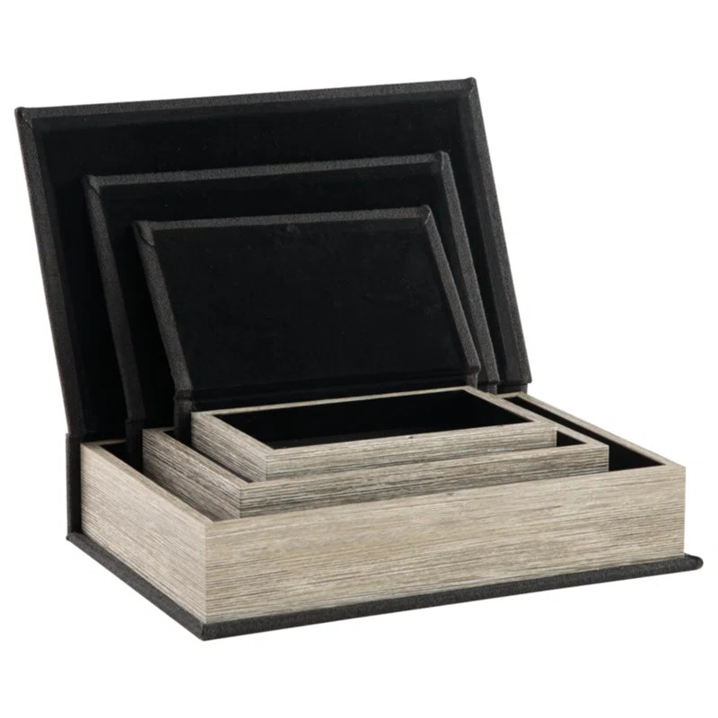 Kepir 3 Piece Fabric Book Box Set | Wayfair North America