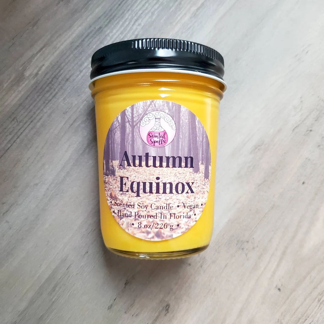 Autumn Equinox / Soy Wax Candle / Wicca / Fall Scent / Mabon - Etsy | Etsy (US)