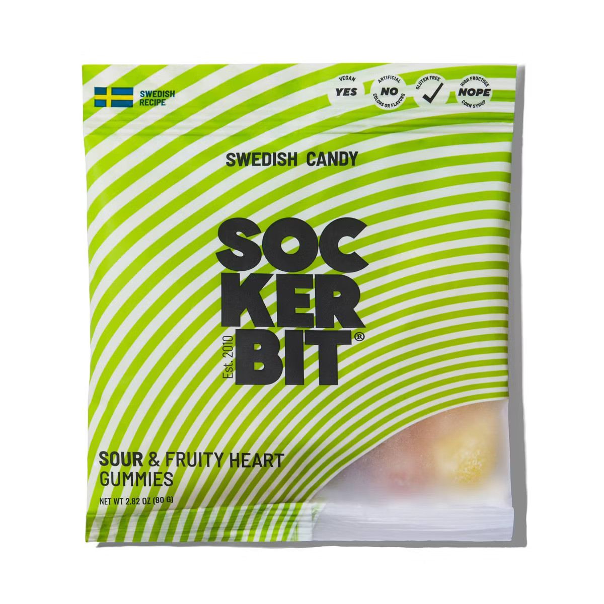 Sockerbit Sour & Fruity Heart Gummy Candies - 2.82oz | Target