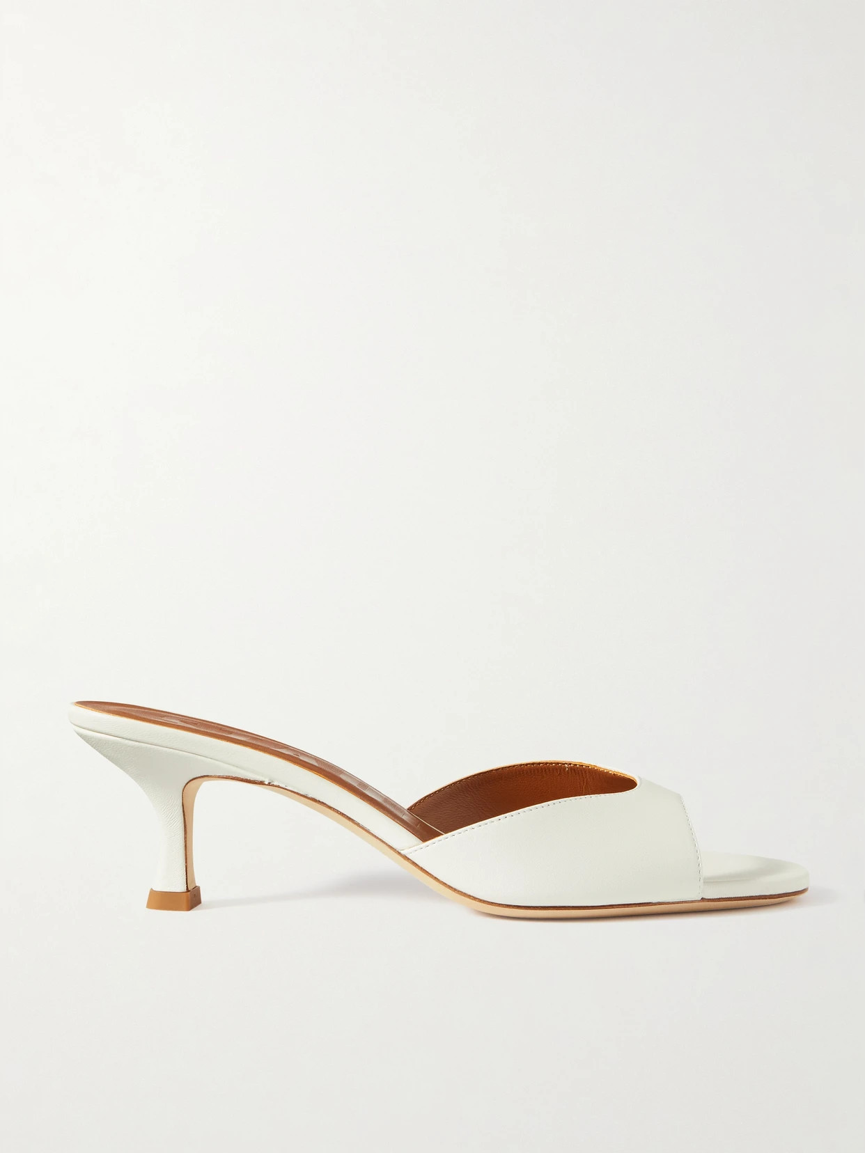 STAUD - Brigitte Leather Mules - White | NET-A-PORTER (US)