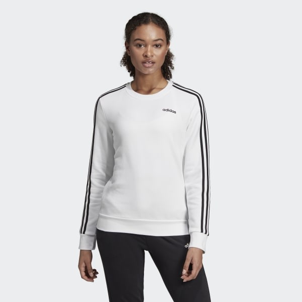 adidas Essentials 3-Stripes Sweatshirt - White | adidas US | adidas (US)