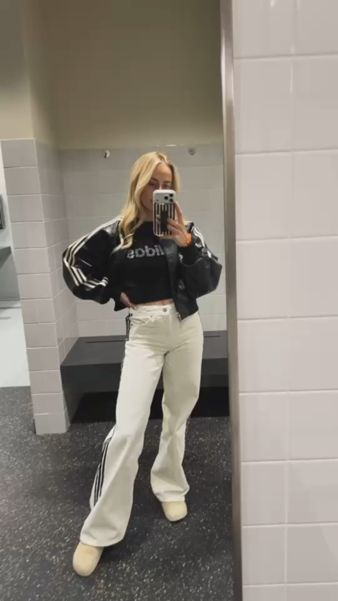 This Adidas look is so effortlessly cool, I absolutely love this smocked top and leather jacket!

#LTKgrwm #LTKootd #LTKdayinmylife