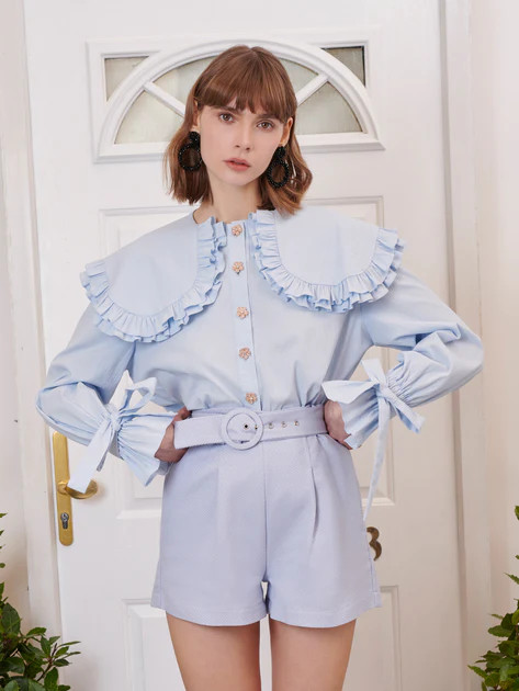 Notes Oversized Collar Blouse | Sister Jane (UK)