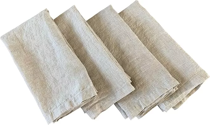 Linen napkin set of 50 for the wedding, Light grey napkins of natural linen  flax, Bulk napkins, Elegant wedding napkins, Birthday party