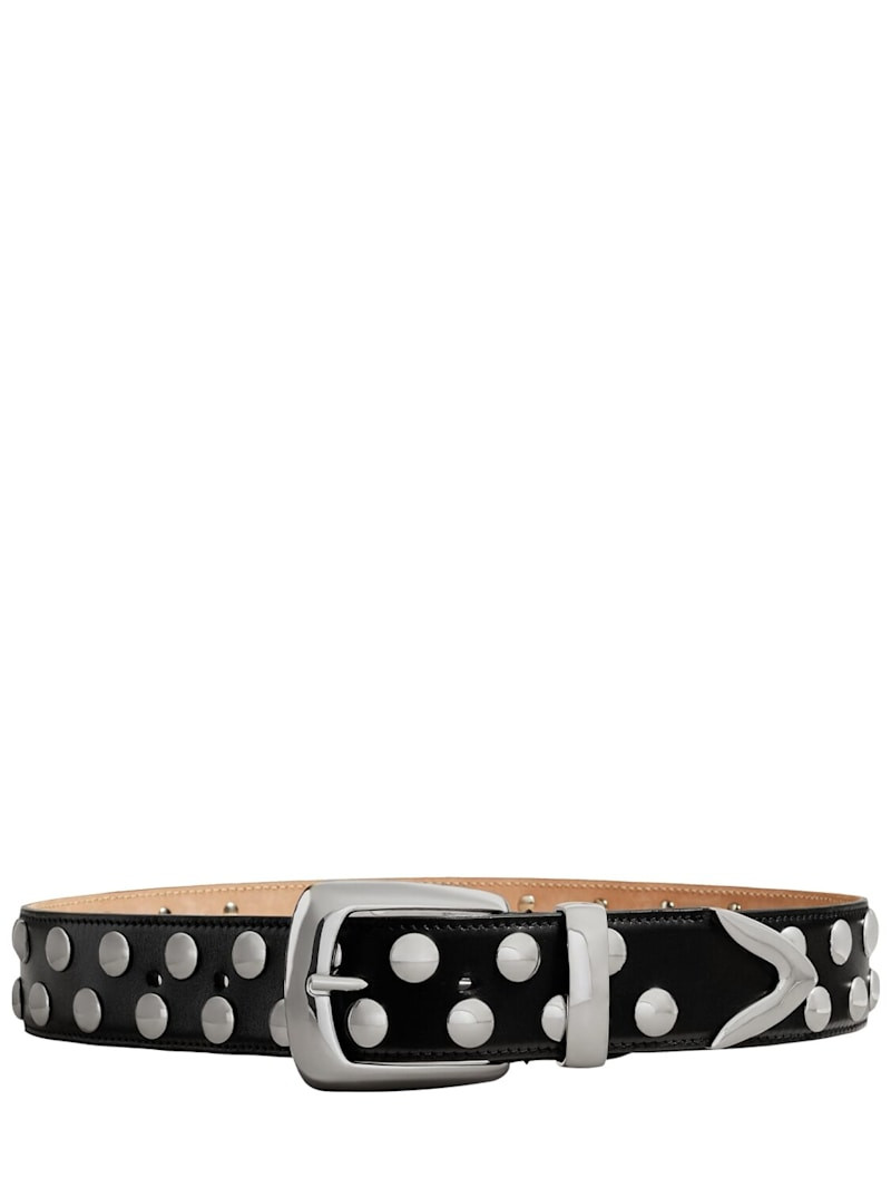 Bruno studded leather belt | Luisaviaroma