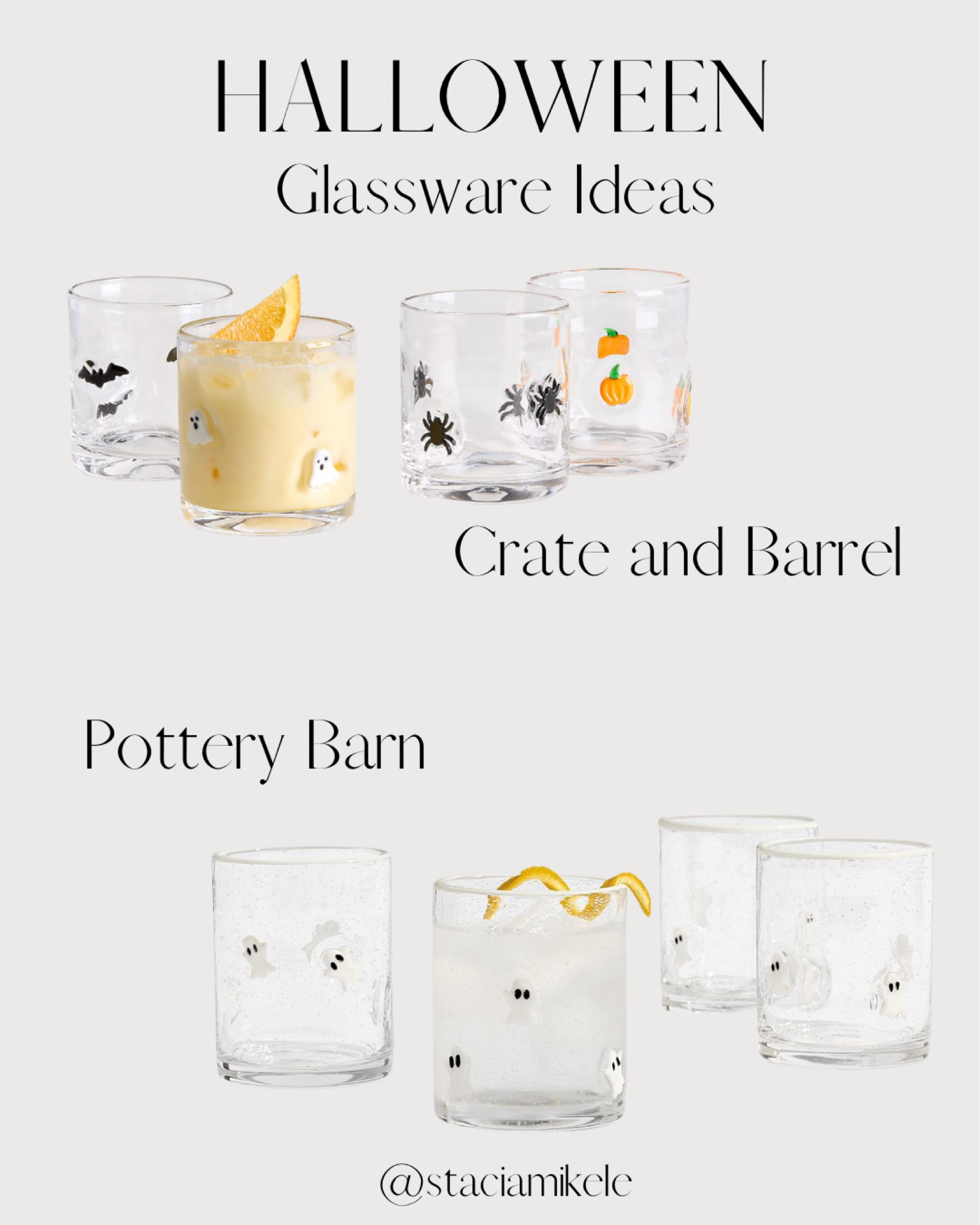 Halloween glassware ideas and options 