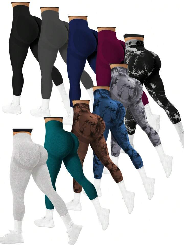 Women High Waisted Daily Fitness Seamless High Stretch Sports Leggings | SHEIN