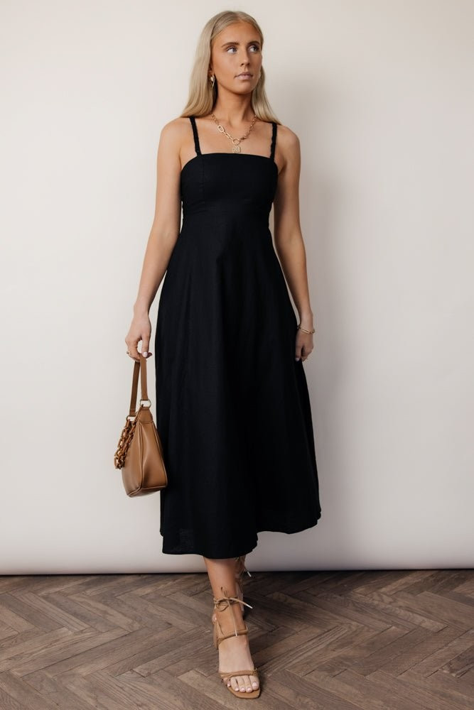 Margot Midi Dress in Black - böhme | Böhme US