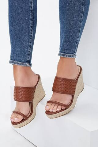 Faux Leather Espadrille Wedges | Forever 21 (US)