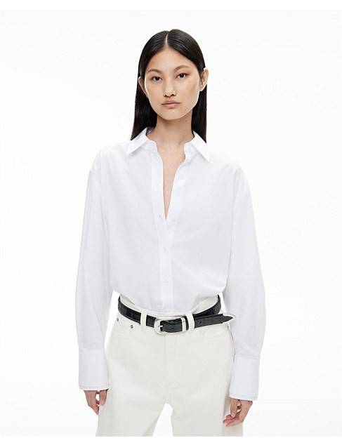 Witchery Double Cuff Shirt | David Jones | David Jones (Australia & New Zealand)