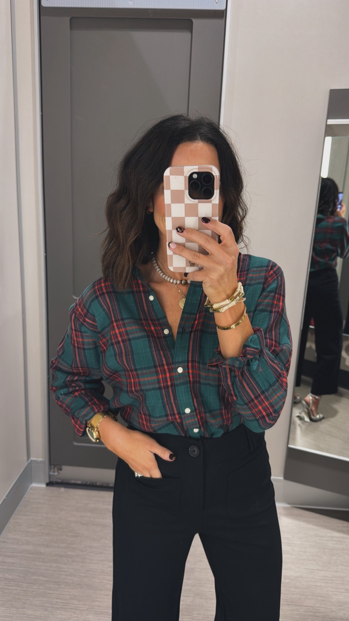 Y’all this flannel button down is such a festive luxe look for less! Super soft and warm! Also comes in 2 more color combos! Women’s shirt, flannel shirt, fall fashion, elevated casual, chic style, holiday outfits, workwear, Target style, VintagePickin 

#LTKSeasonal #LTKHoliday #LTKootd