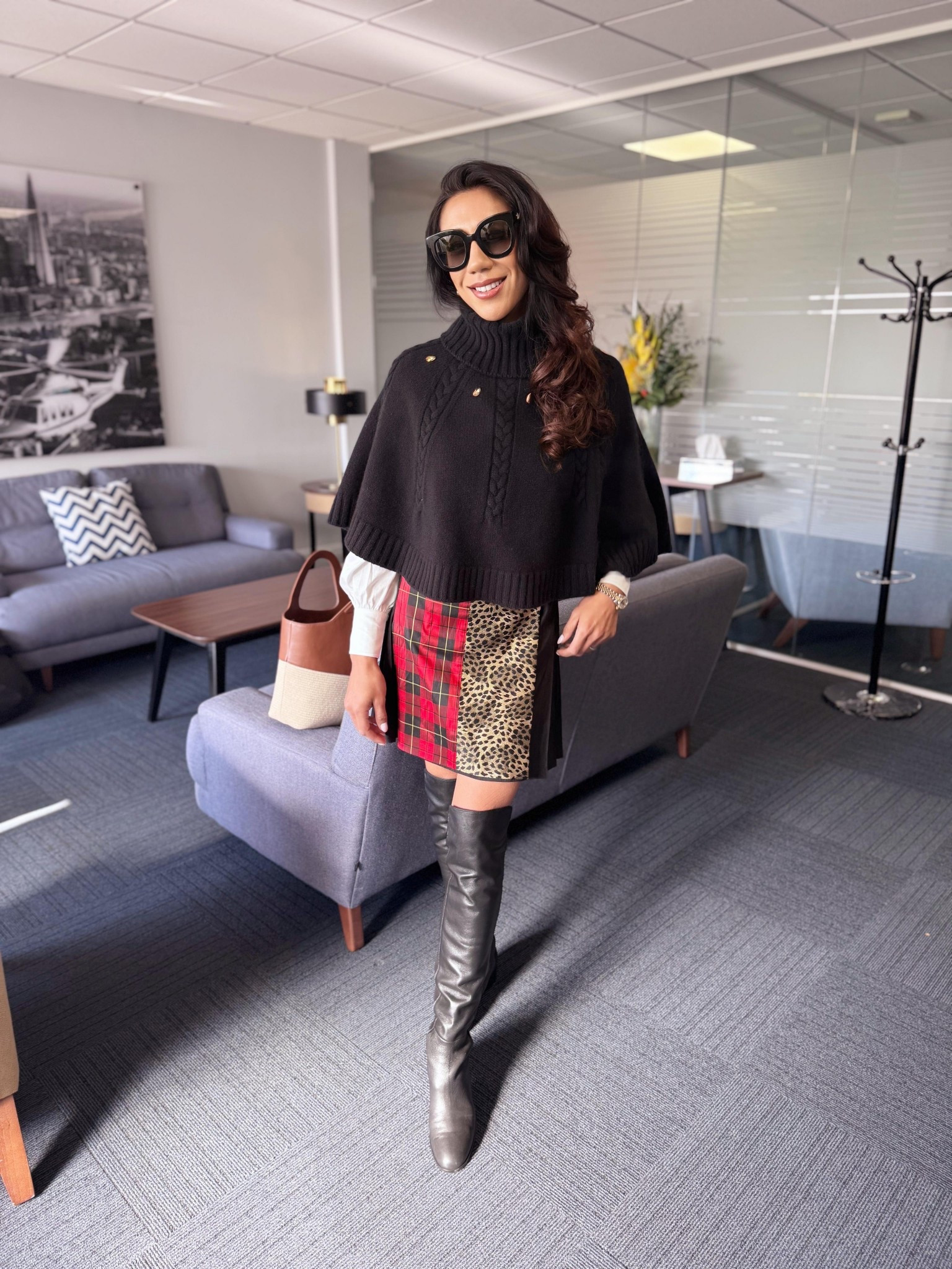 Siobhan Mackenzie tartan skirt and cape ❤️

Autumn outfit, cape, poncho, knitwear, mini skirt, pleated skirt, knee high boots, leather boots

#LTKautumn #LTKluxury #LTKFashionMonth