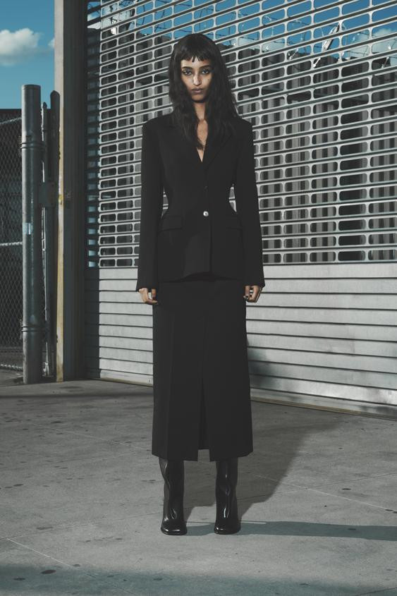 FITTED BLAZER WITH SHOULDER PADS ZW COLLECTION | Zara US