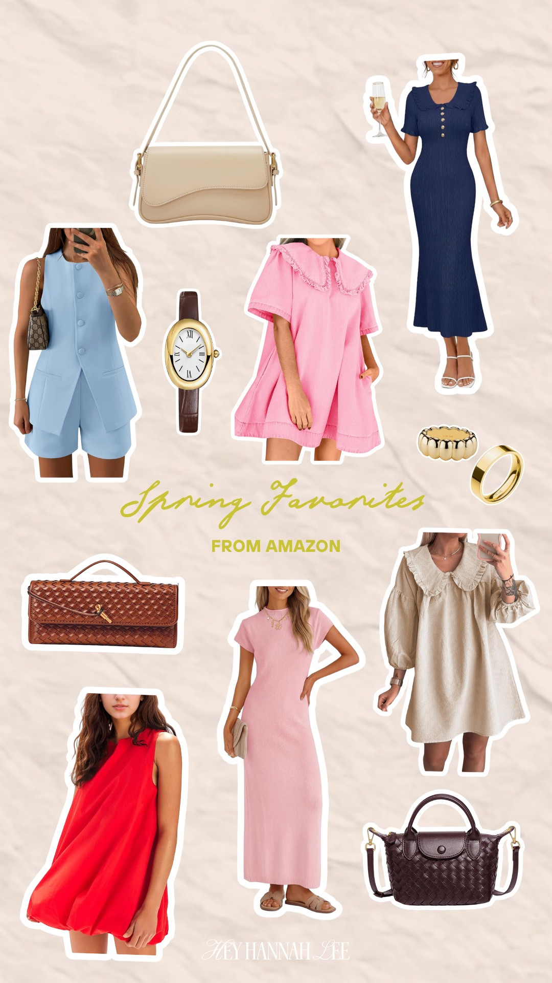 My spring fashion faves from Amazon! These dresses and sets are perfect and the accessories go with anything 🌸 women’s fashion, style, amazon fashion, dress, maxi dress, spring outfits, jewelry, purse, watch, rings

#LTKootd #LTKBeauty #LTKgrwm