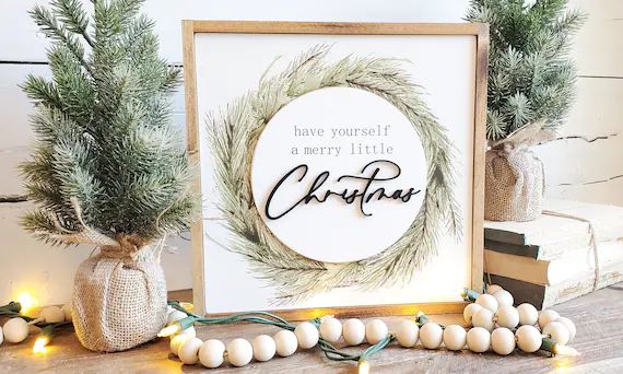 Have Yourself a Merry Little Christmas Wood Christmas Sign | Etsy | Etsy (US)