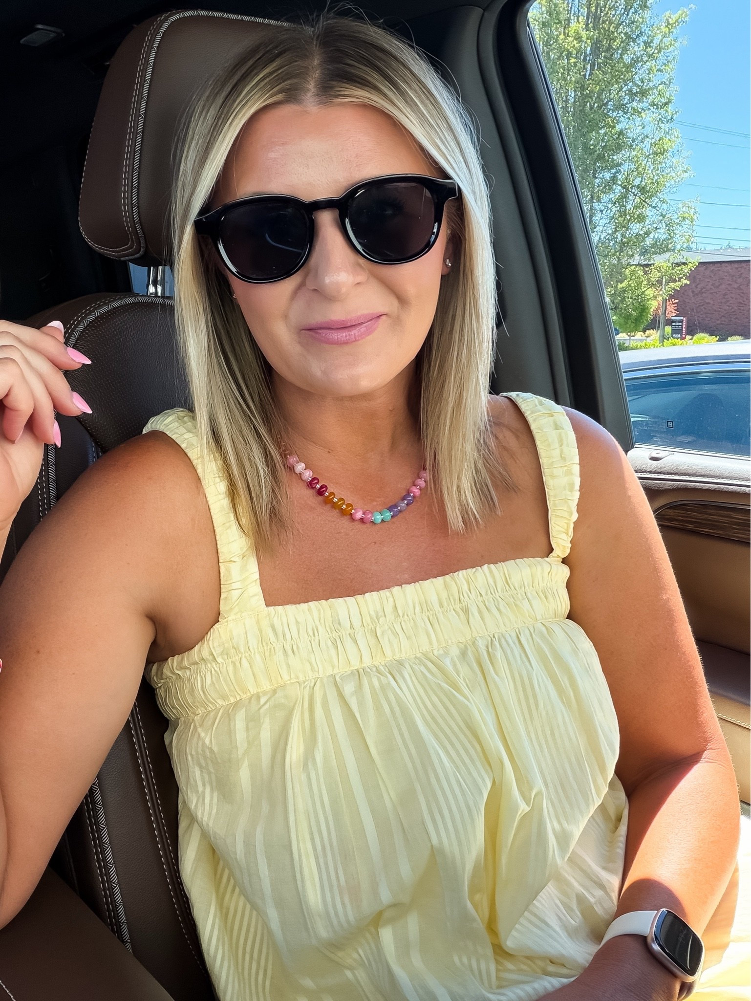 Summer outfit | summer dress | maxi dress | 
Love this colorful beaded necklace

#LTKSaleAlert #LTKPetite #LTKootd