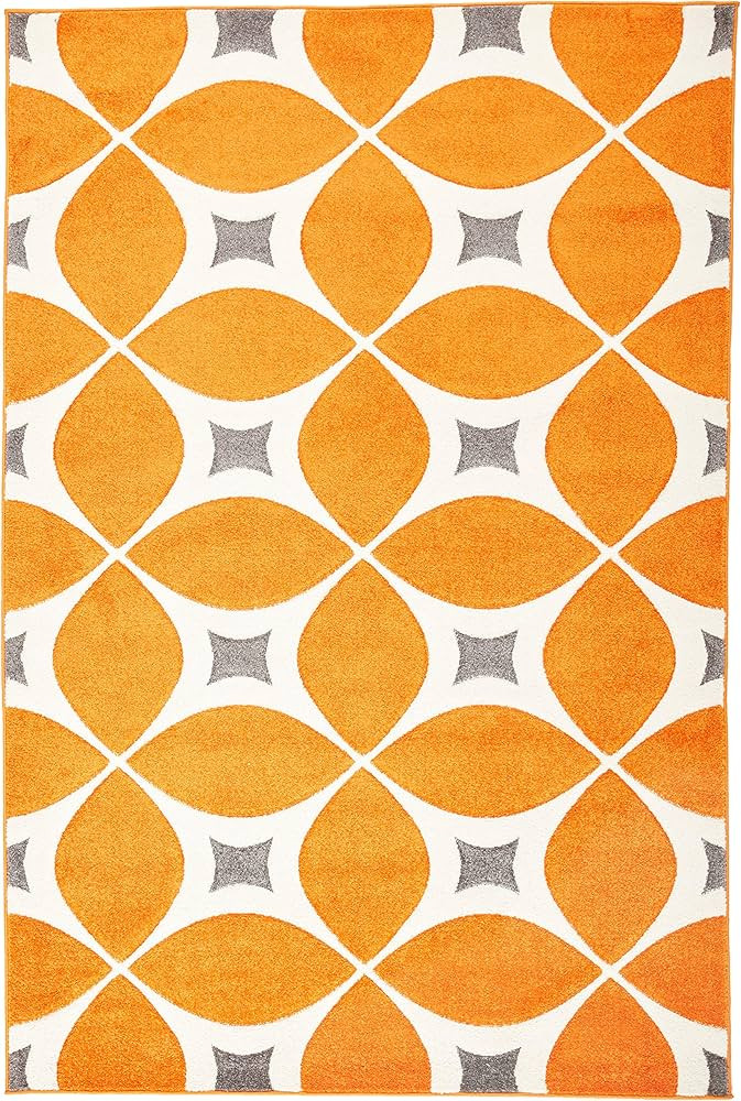 nuLOOM Gabriela Contemporary Trellis Area Rug, 5x8, Deep Orange | Amazon (US)