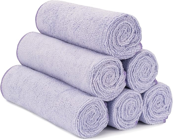 S&T INC. Microfiber Gym Towels, Yoga Towel for Home and Gym Bag, 16 Inch x 27 Inch, 6 Pack | Amazon (US)