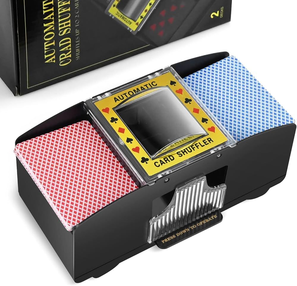 Nileole 2/4/6 Deck Automatic Card Shuffler, Battery-Operated Electric Shuffler, Casino Card Game ... | Amazon (US)
